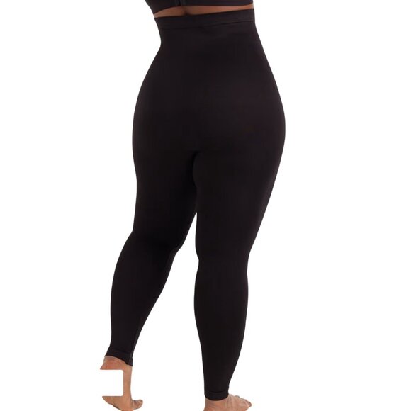 Bundle of 2 Shapermint Empetua High Waisted Shaping Leggings Black Sz LG 42075 - Picture 2 of 7